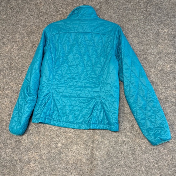 Patagonia Teal Quilted  Nano PrimaLoft  Zip Up Lightweight Jacket Size M - Picture 9 of 11